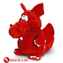 Meet EN71 and ASTM standard ICTI plush toy factory plush plush toy red dragon